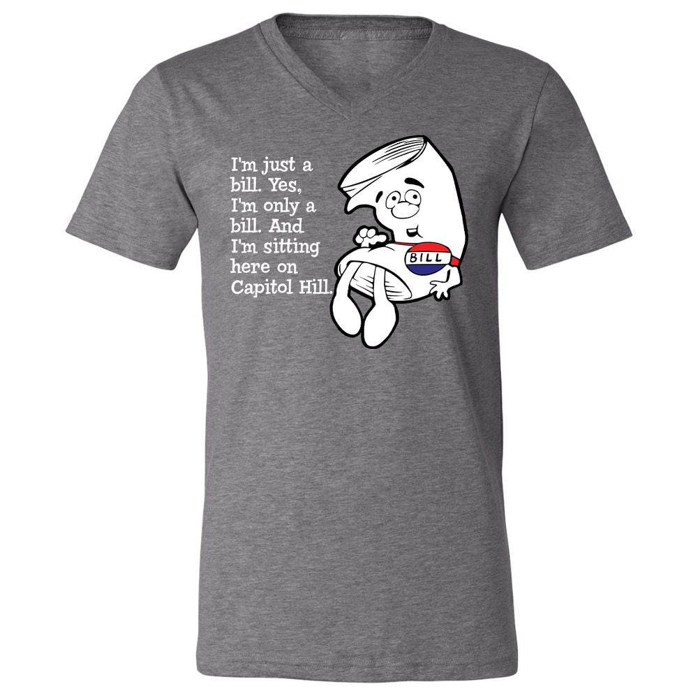 Unisex V-Neck T-Shirt - EWWWJ3TG - Deep Heather - 13