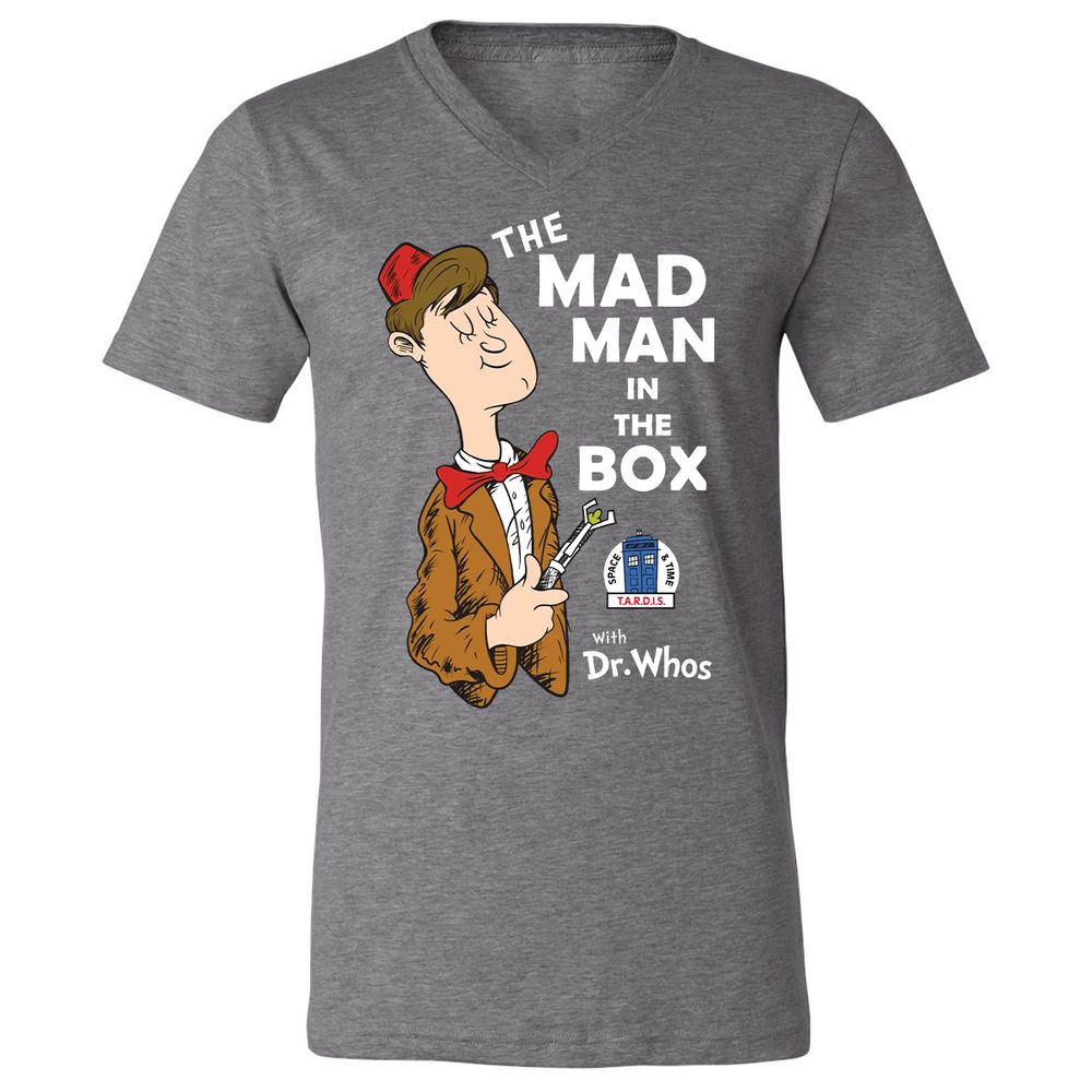 Unisex V-Neck T-Shirt - 2A5X9KD7 - Deep Heather - 13