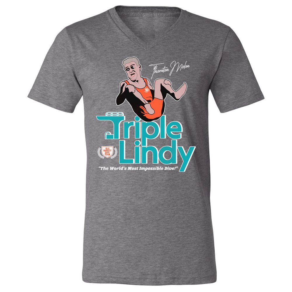 Unisex V-Neck T-Shirt - HA17HG73 - Deep Heather - 13