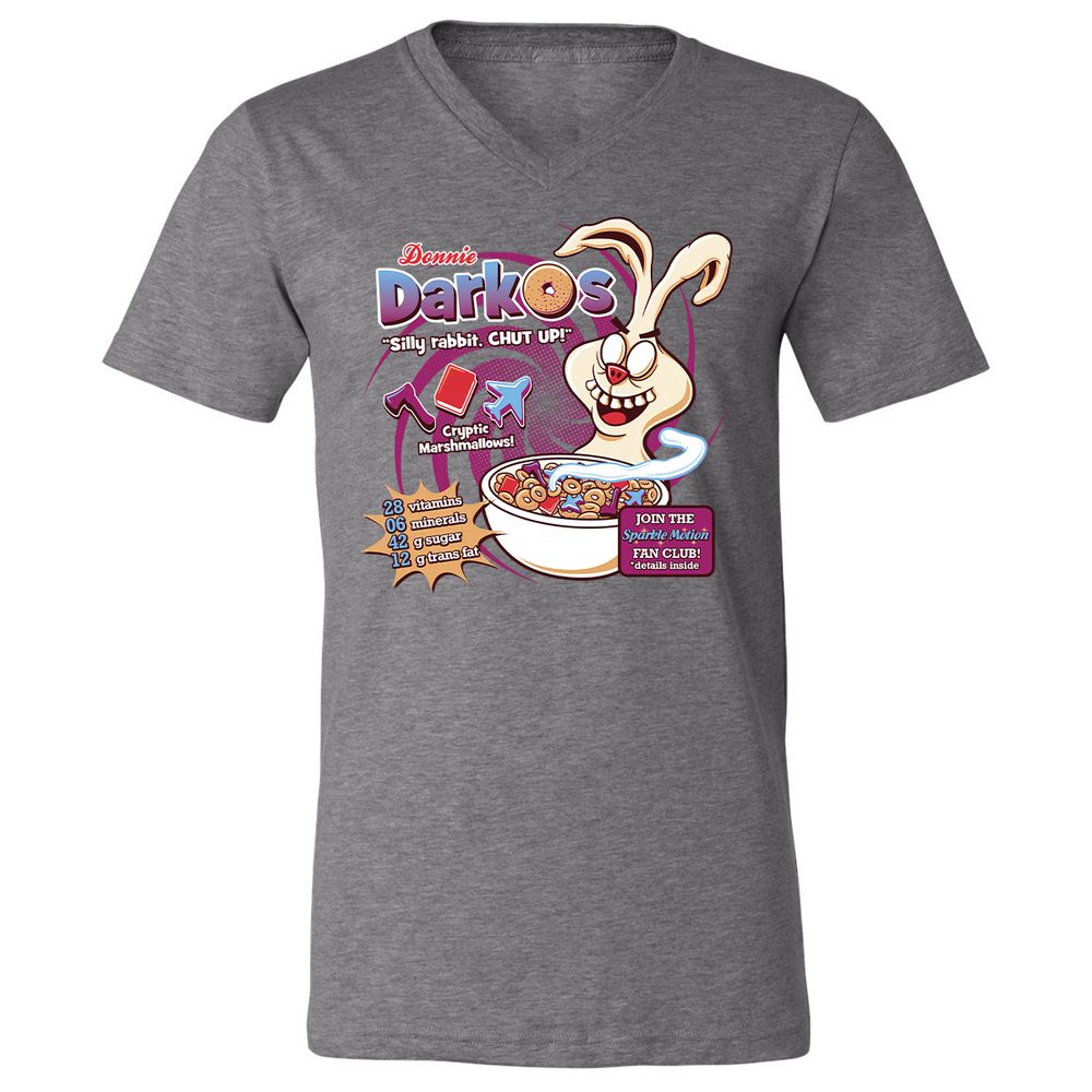 Unisex V-Neck T-Shirt - RKST5YTJ - Deep Heather - 13