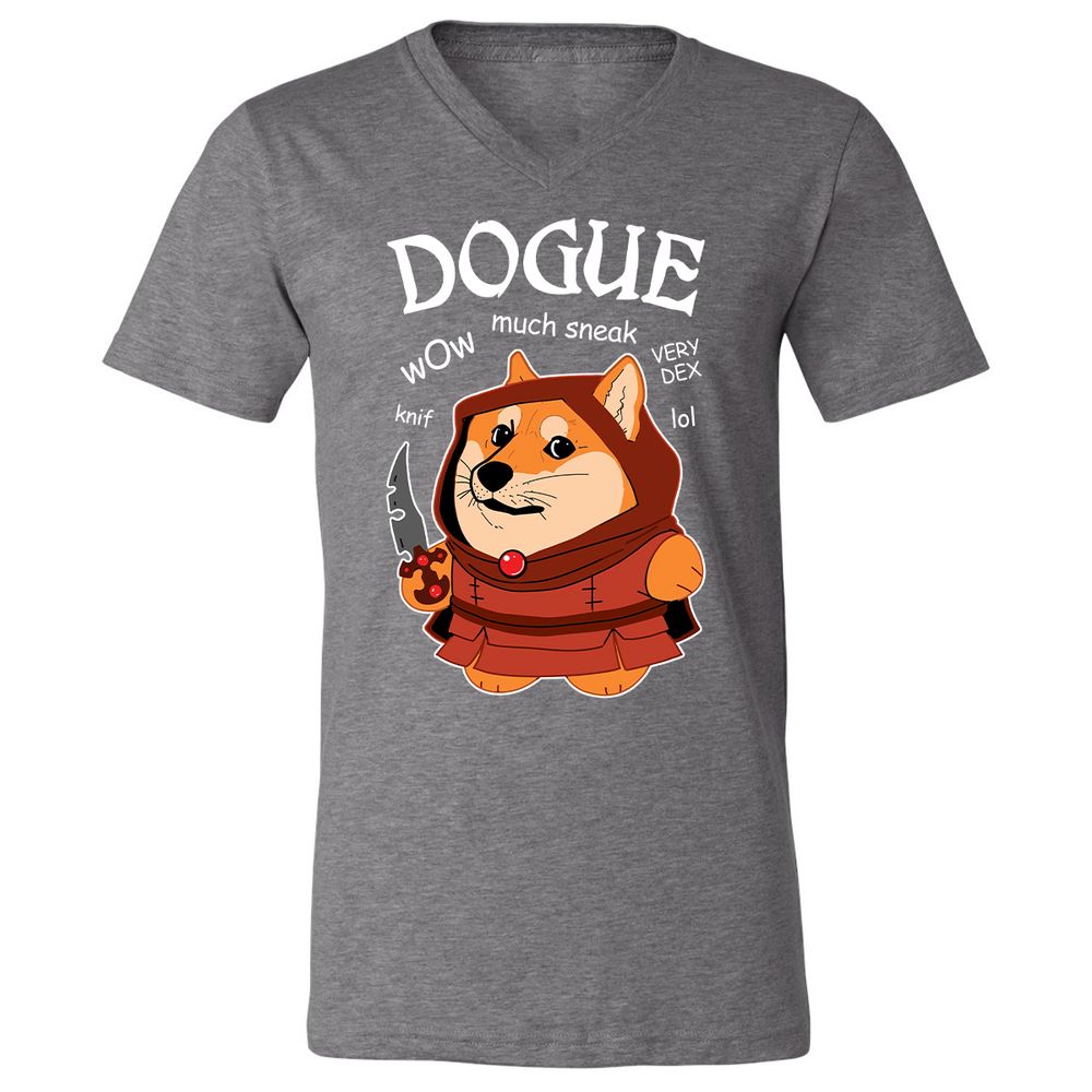 Unisex V-Neck T-Shirt - 7L895PK1 - Deep Heather - 13