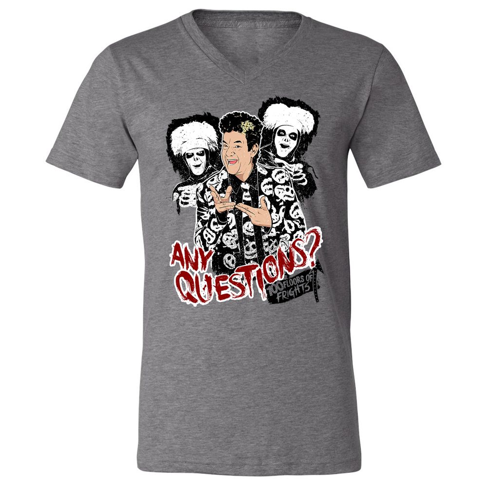 Unisex V-Neck T-Shirt - 64XGU8EA - Deep Heather - 13