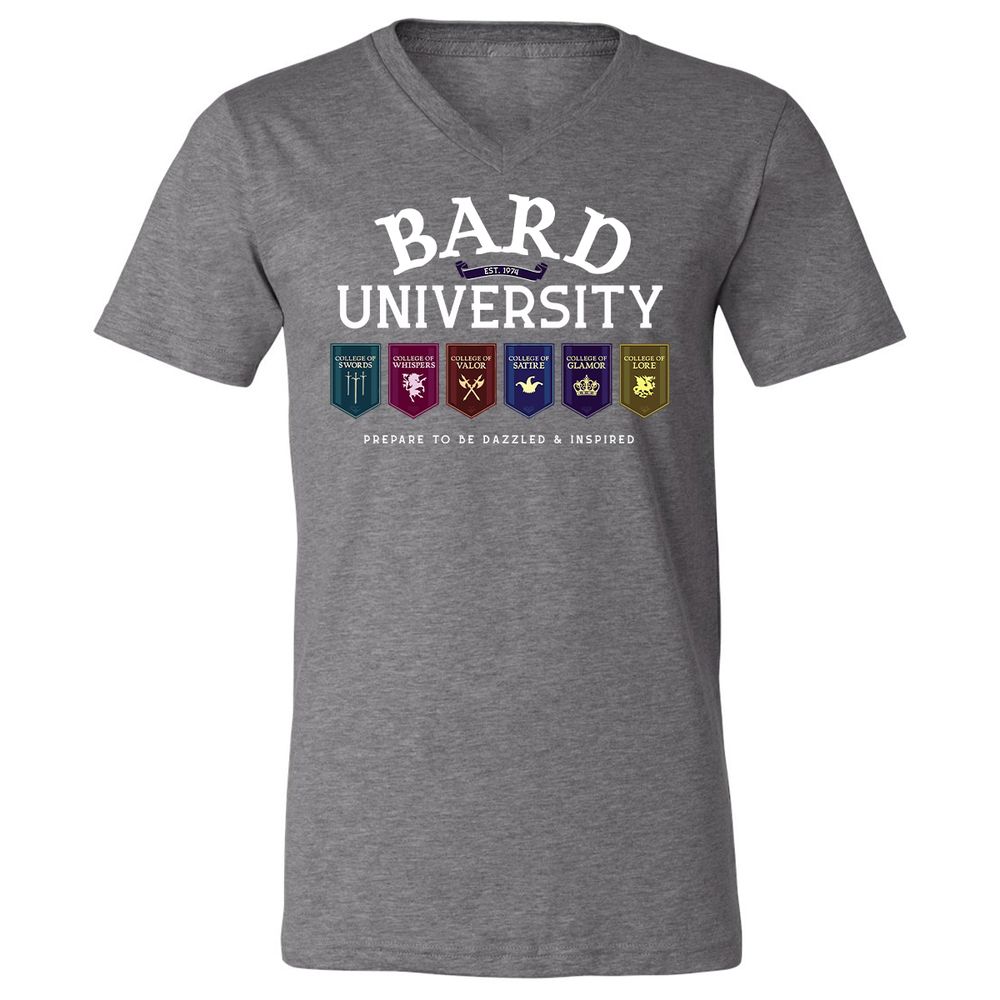 Unisex V-Neck T-Shirt - NNQ4U6JK - Deep Heather - 13