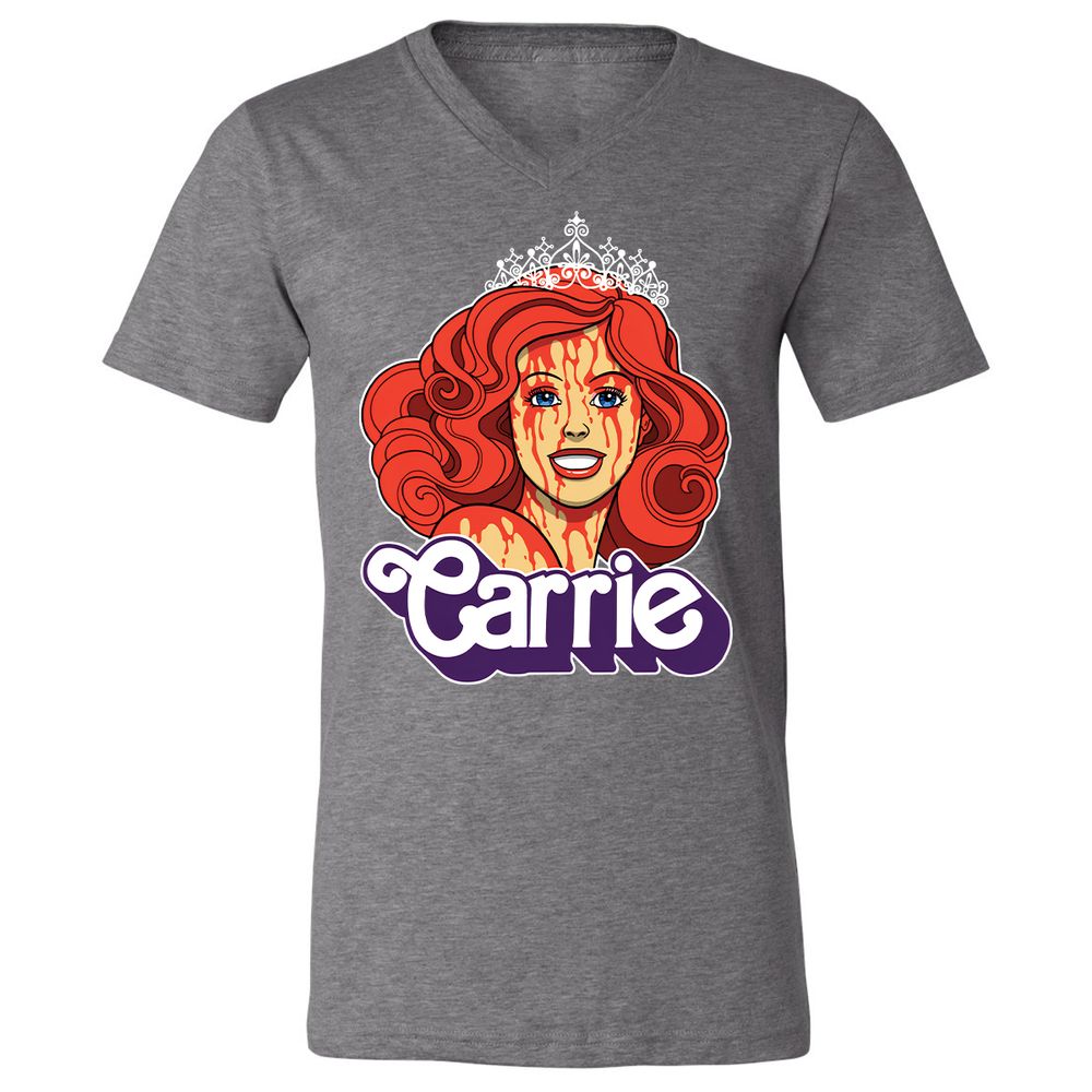 Unisex V-Neck T-Shirt - L96CBNHK - Deep Heather - 13