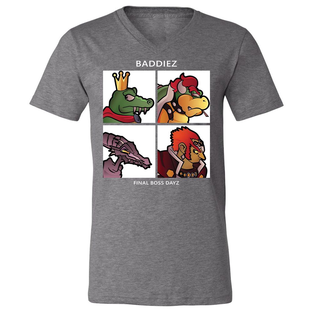 Unisex V-Neck T-Shirt - CYHCPR1G - Deep Heather - 13