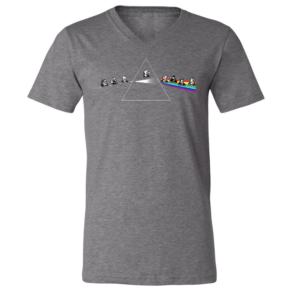 Unisex V-Neck T-Shirt - 6E3X2CED - Deep Heather - 13