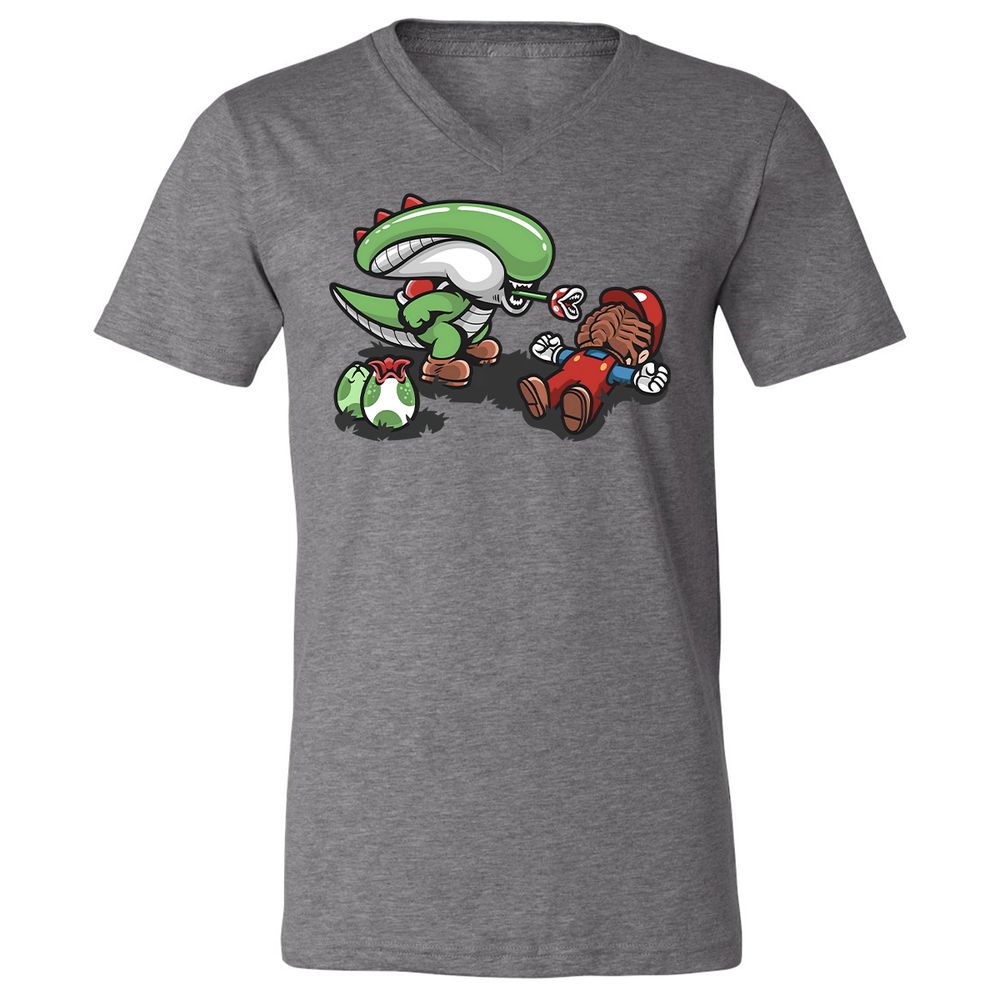Unisex V-Neck T-Shirt - 2D11UM7Z - Deep Heather - 13