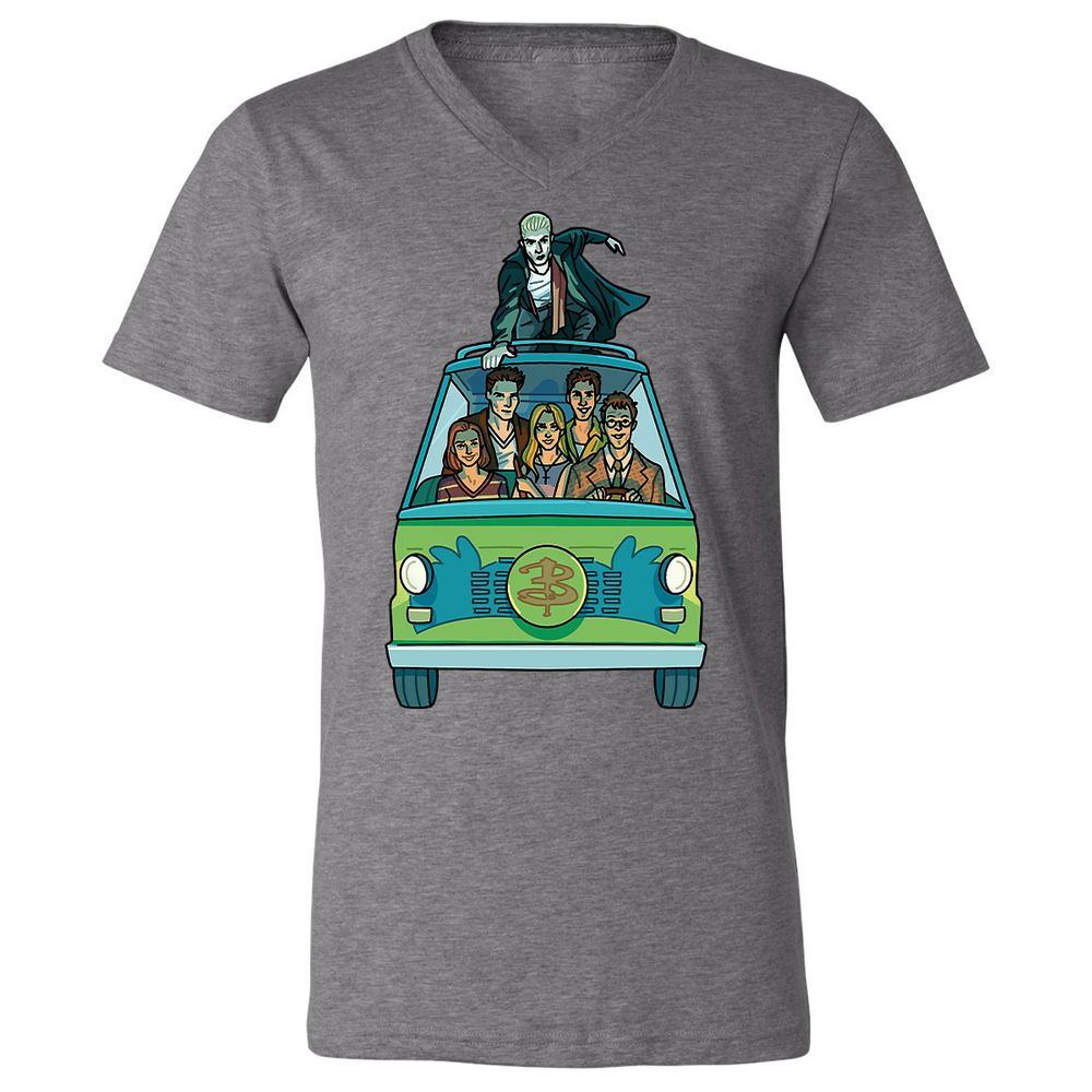 Unisex V-Neck T-Shirt - GWBPYJCQ - Deep Heather - 13