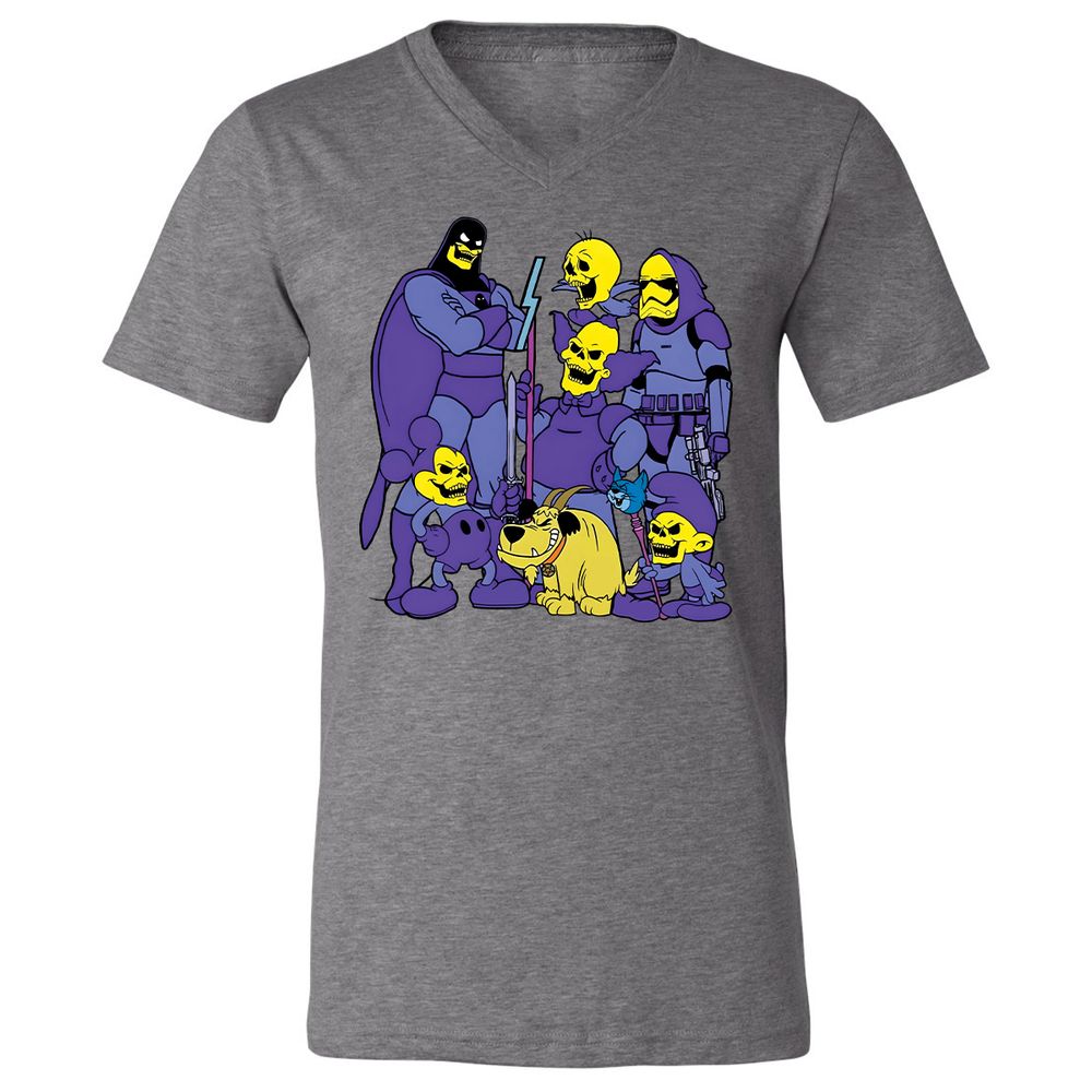 Unisex V-Neck T-Shirt - Y1G2K1KQ - Deep Heather - 13