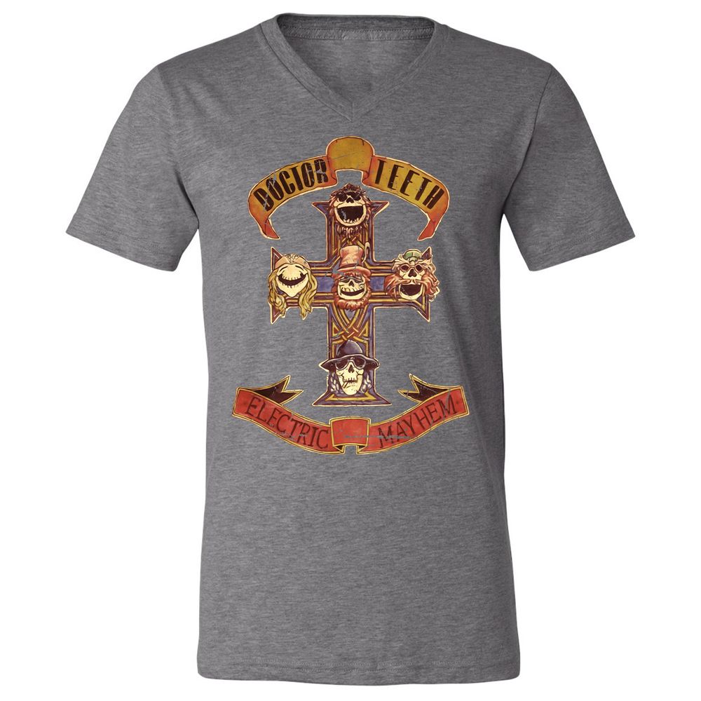 Unisex V-Neck T-Shirt - JWT9K94P - Deep Heather - 13