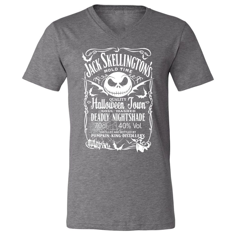Unisex V-Neck T-Shirt - D4EQD5C7 - Deep Heather - 13
