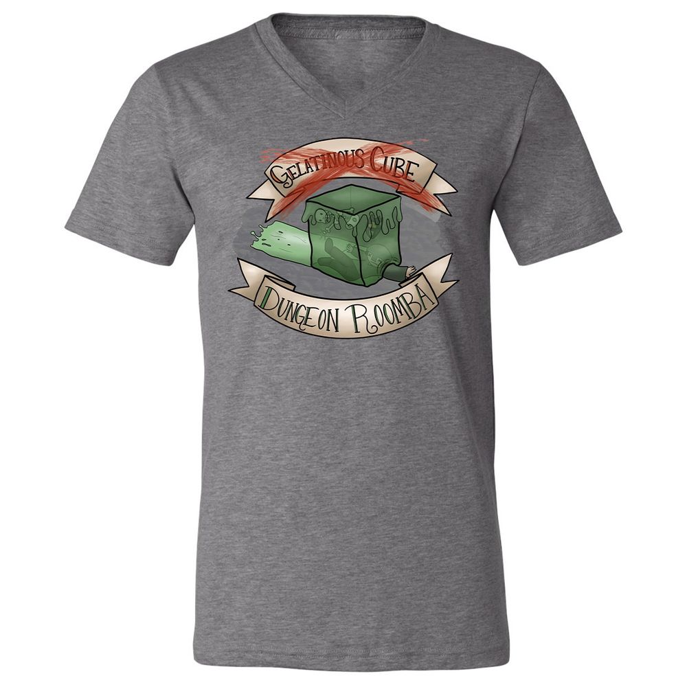 Unisex V-Neck T-Shirt - YAJJE1VF - Deep Heather - 13