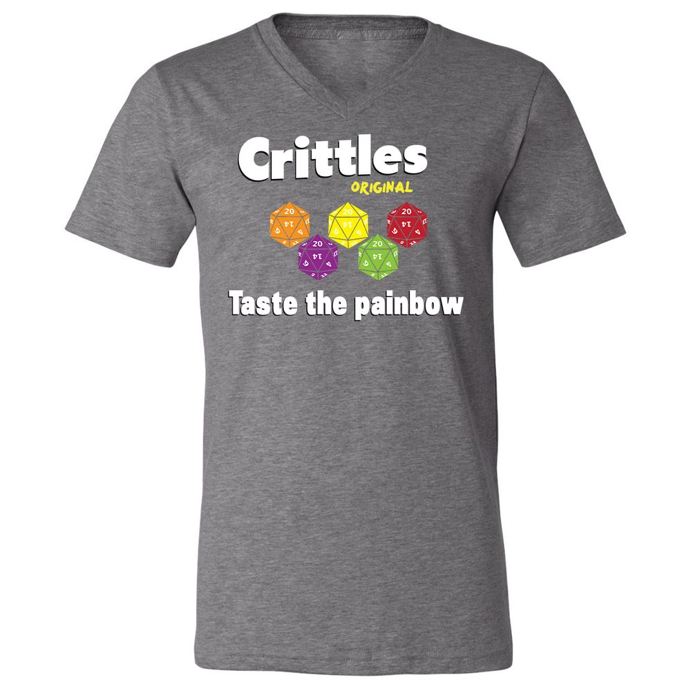 Unisex V-Neck T-Shirt - QLMXVGJ2 - Deep Heather - 13