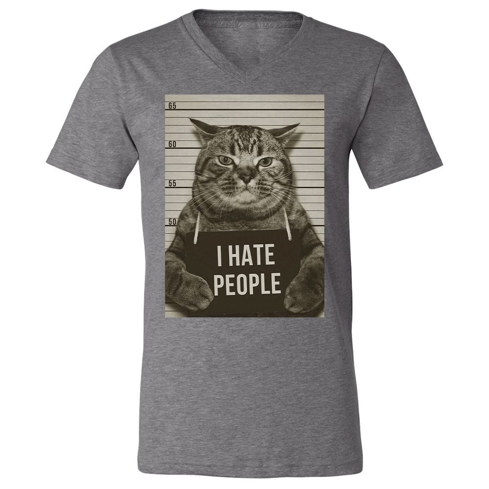 Unisex V-Neck T-Shirt - 1CEY6MXW - Deep Heather - 13