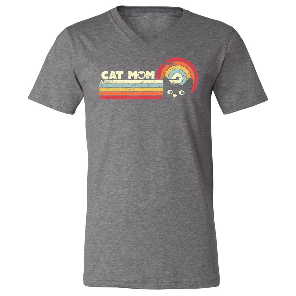 Unisex V-Neck T-Shirt - C5T6W88W - Deep Heather - 13