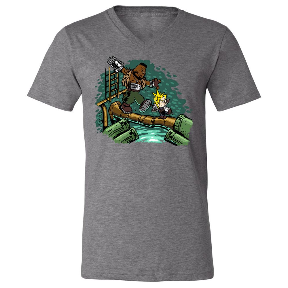 Unisex V-Neck T-Shirt - 82UL7UUX - Deep Heather - 13