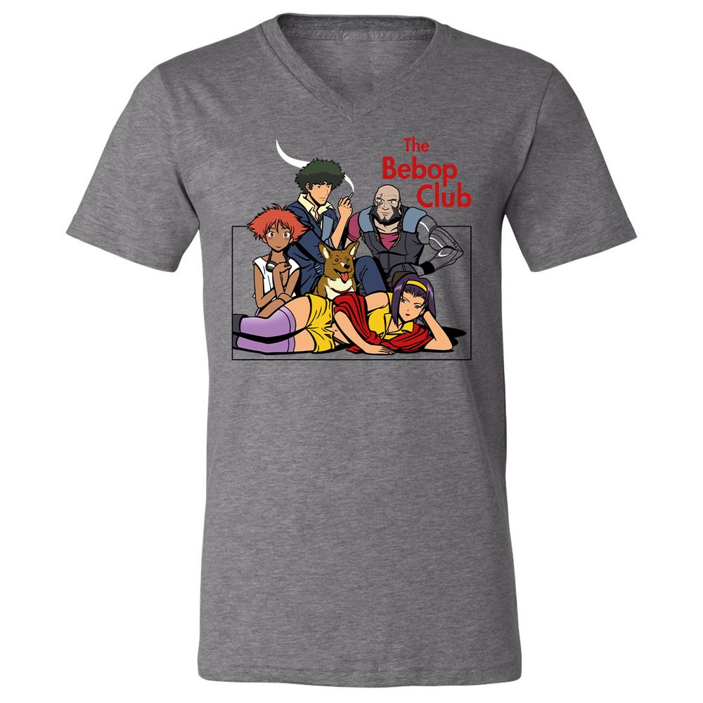 Unisex V-Neck T-Shirt - 4U4R919Z - Deep Heather - 13