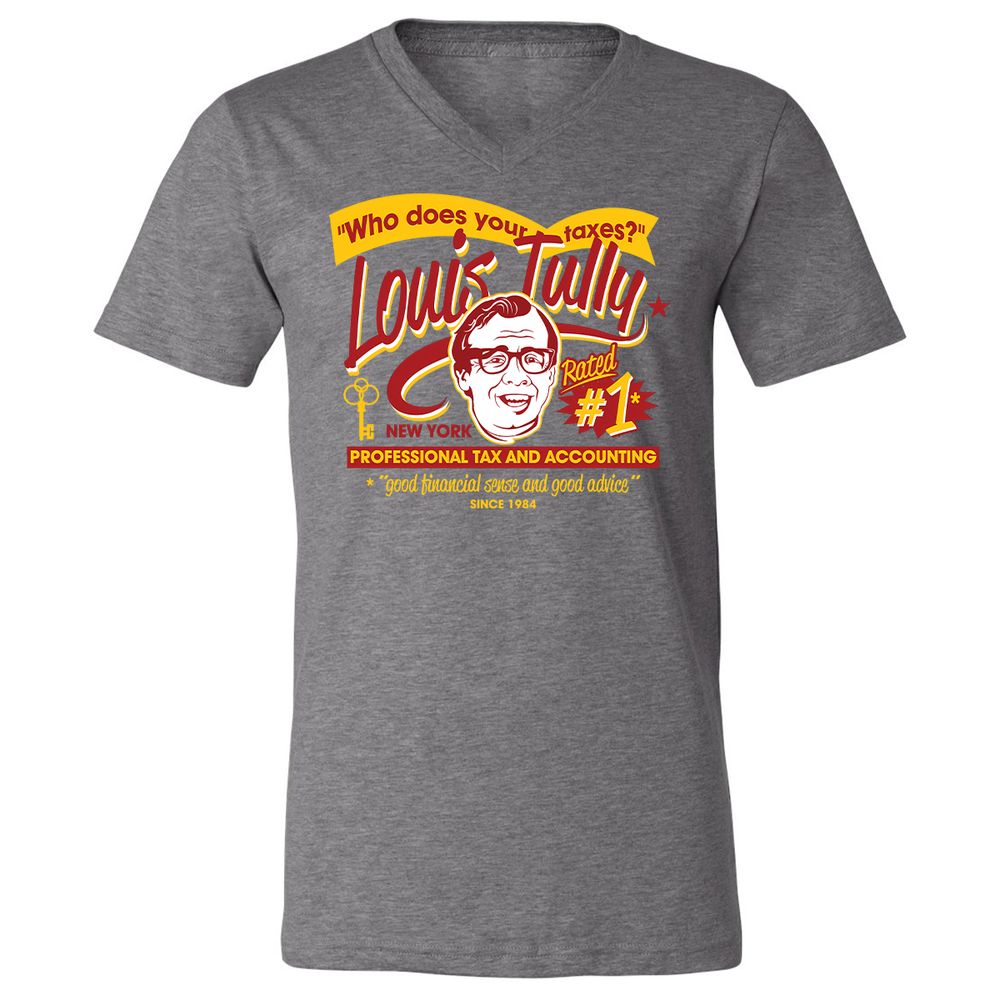 Unisex V-Neck T-Shirt - VRGFDXWB - Deep Heather - 13