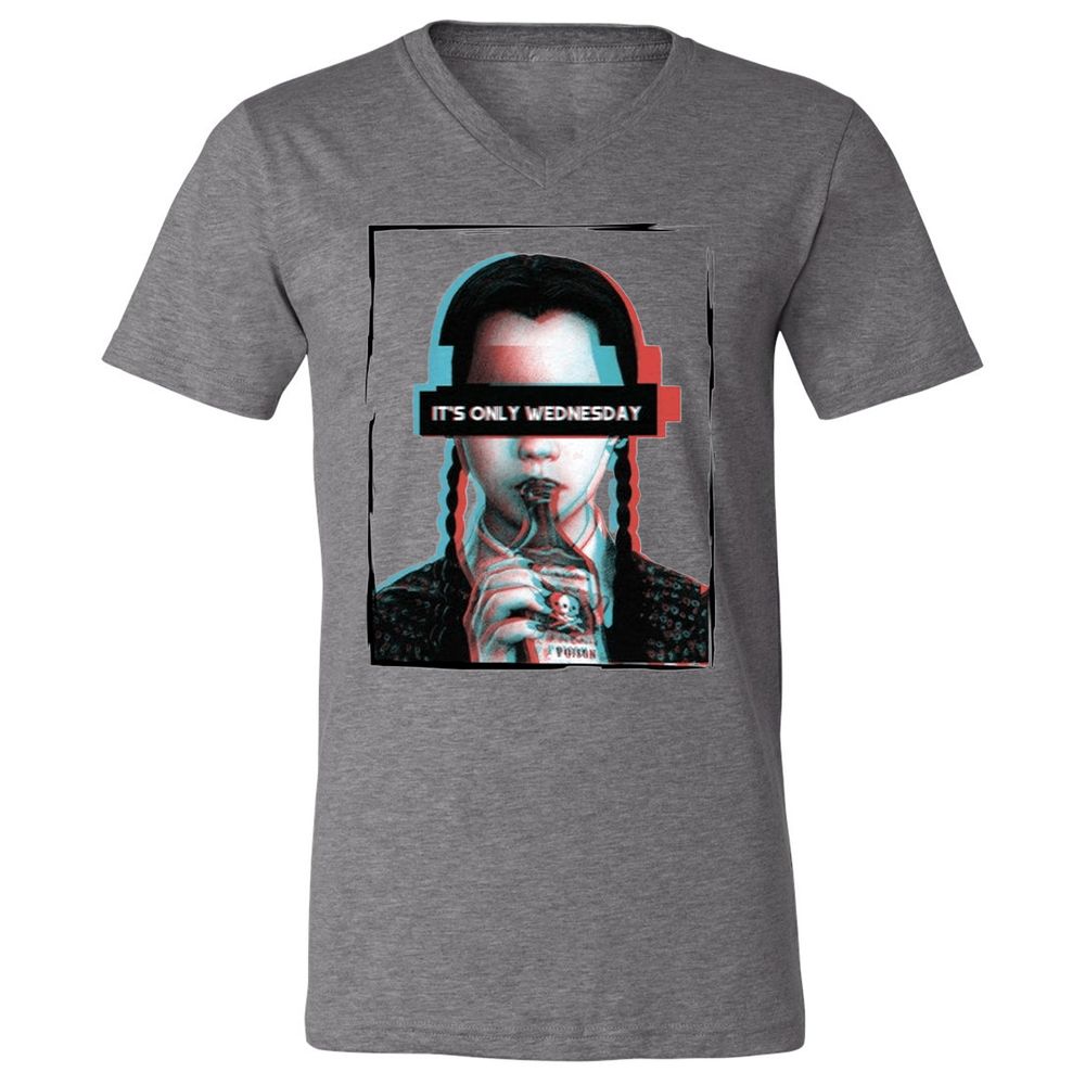 Unisex V-Neck T-Shirt - GTJQ179A - Deep Heather - 13