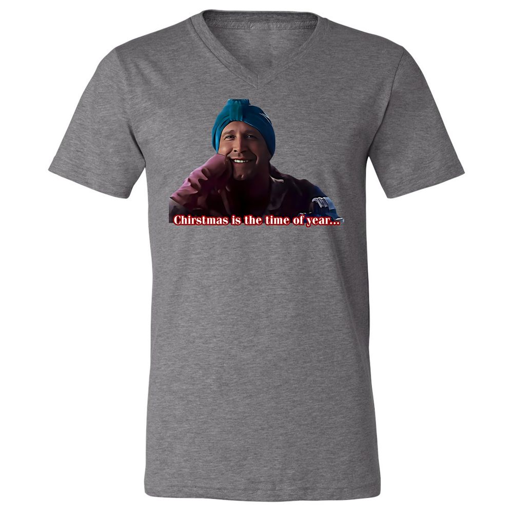 Unisex V-Neck T-Shirt - 4ETYWL6K - Deep Heather - 13