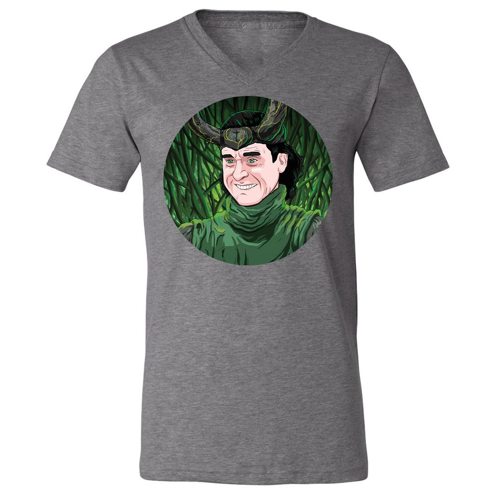 Unisex V-Neck T-Shirt - SSHEWGNP - Deep Heather - 13