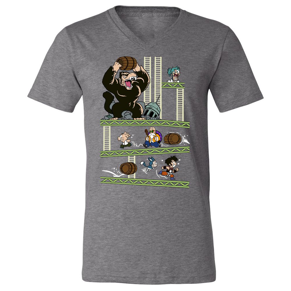Unisex V-Neck T-Shirt - Z6EZC731 - Deep Heather - 13