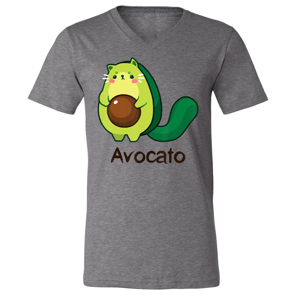 Unisex V-Neck T-Shirt - LG9Z4RWW - Deep Heather - 13