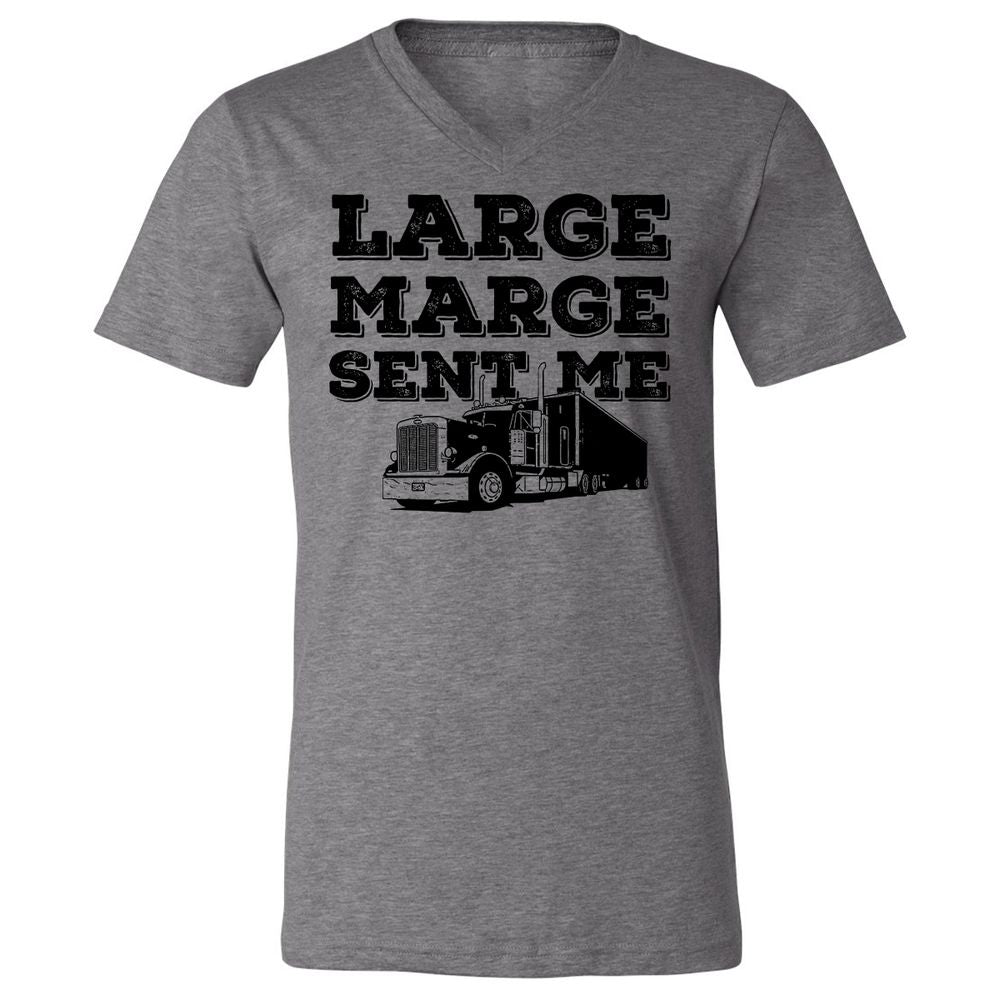 Unisex V-Neck T-Shirt - LQQ4X5Z6 - Deep Heather - 13