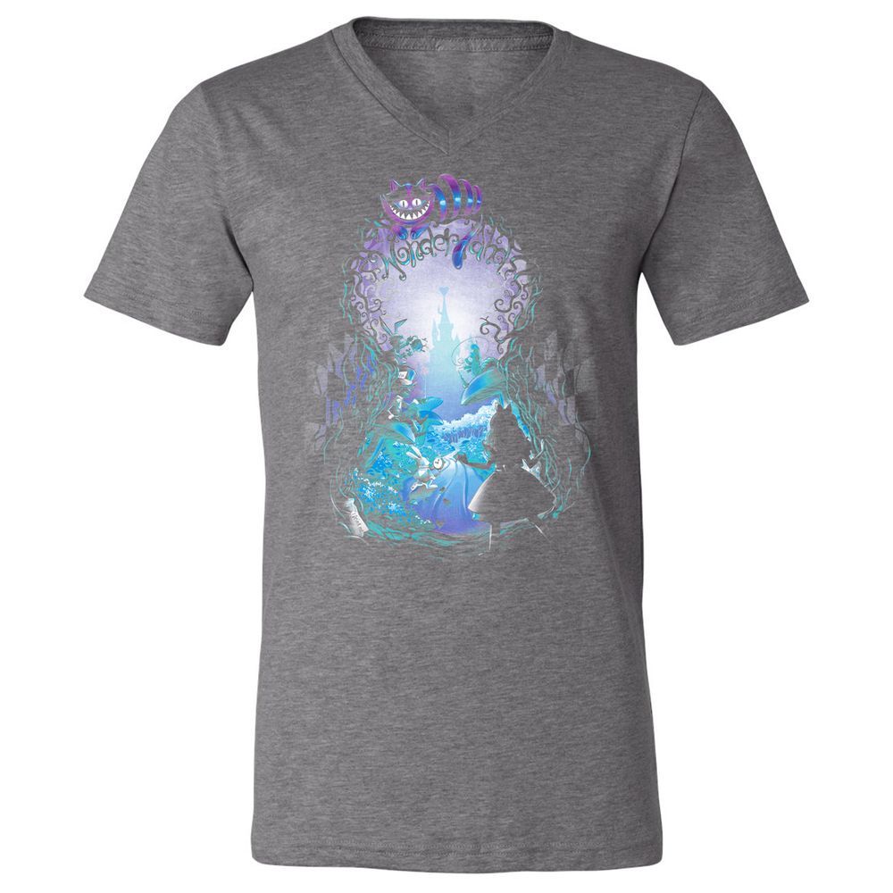 Unisex V-Neck T-Shirt - 91VVDS51 - Deep Heather - 13