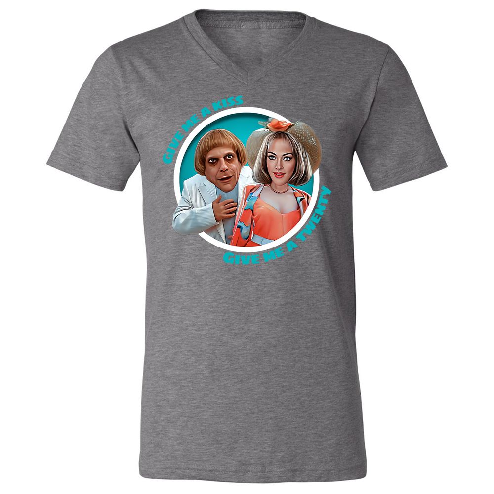 Unisex V-Neck T-Shirt - V1TWMYHN - Deep Heather - 13
