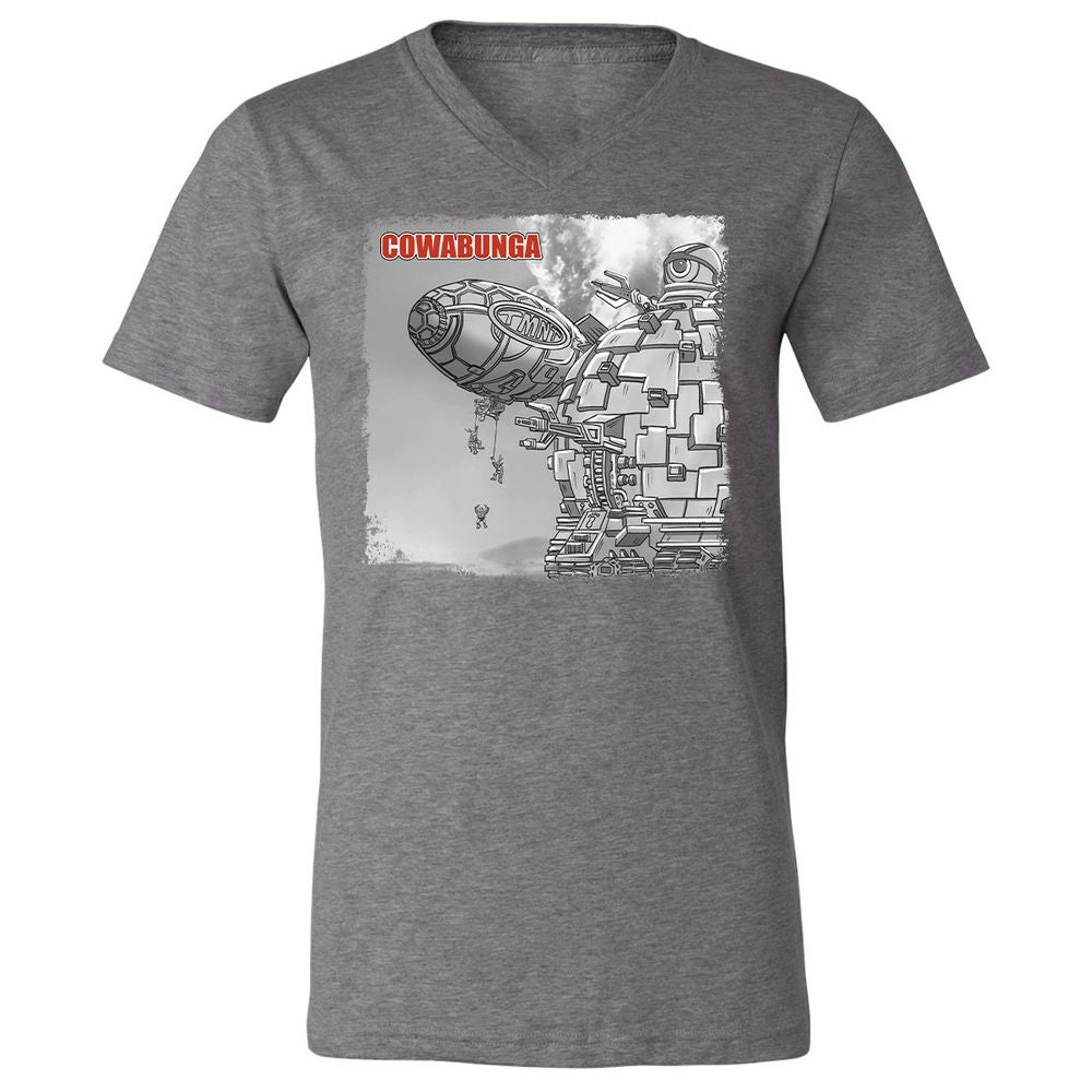 Unisex V-Neck T-Shirt - B691X59T - Deep Heather - 13