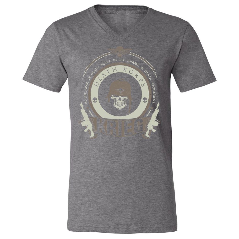 Unisex V-Neck T-Shirt - 9SHQZC1C - Deep Heather - 13