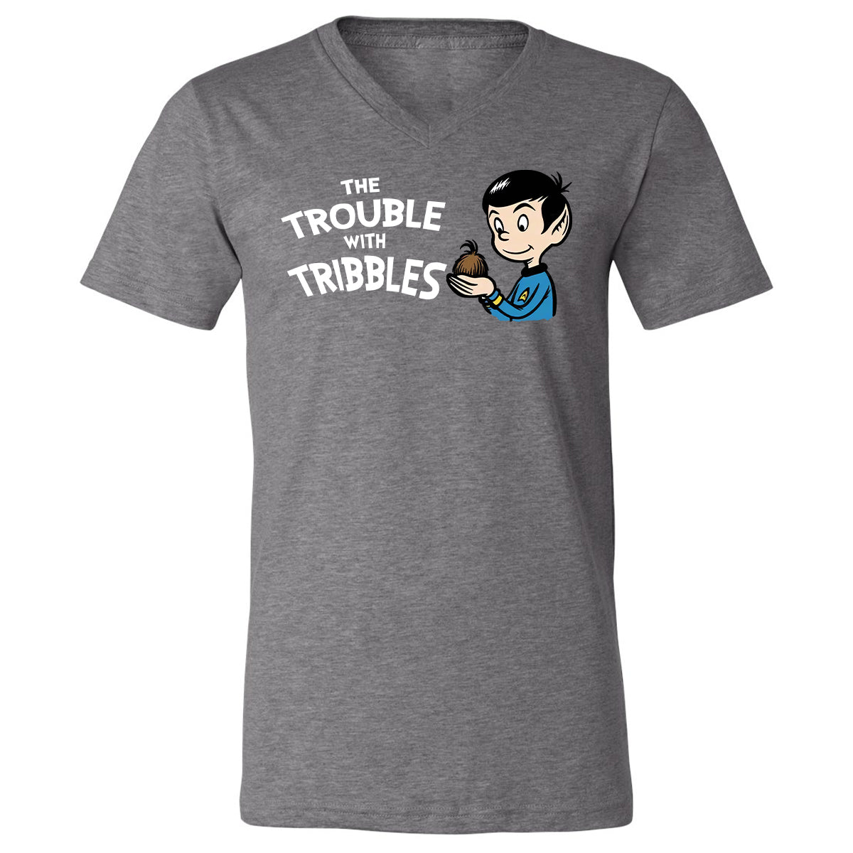 Unisex V-Neck T-Shirt - 3D2ZPP53 - Deep Heather - 13