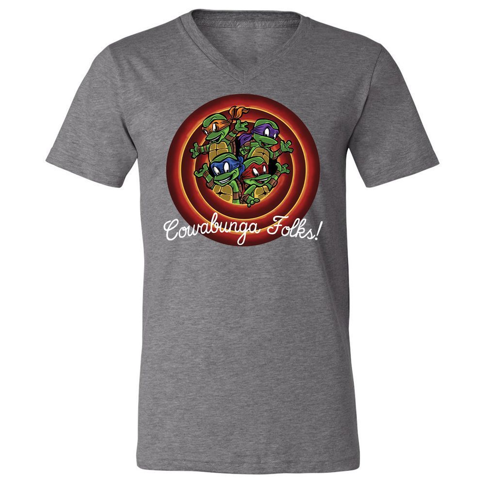 Unisex V-Neck T-Shirt - S8FED825 - Deep Heather - 13