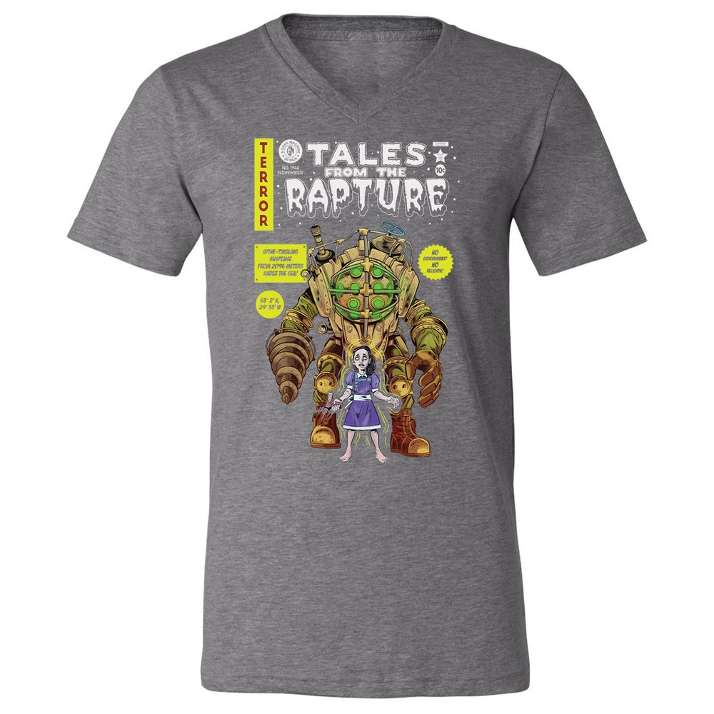Unisex V-Neck T-Shirt - 3Y83WHEP - Deep Heather - 13