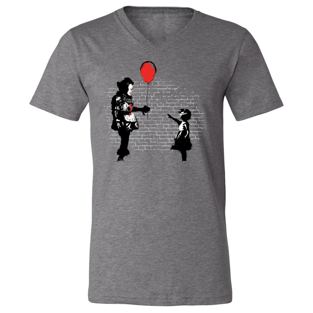 Unisex V-Neck T-Shirt - C7X85UJN - Deep Heather - 13