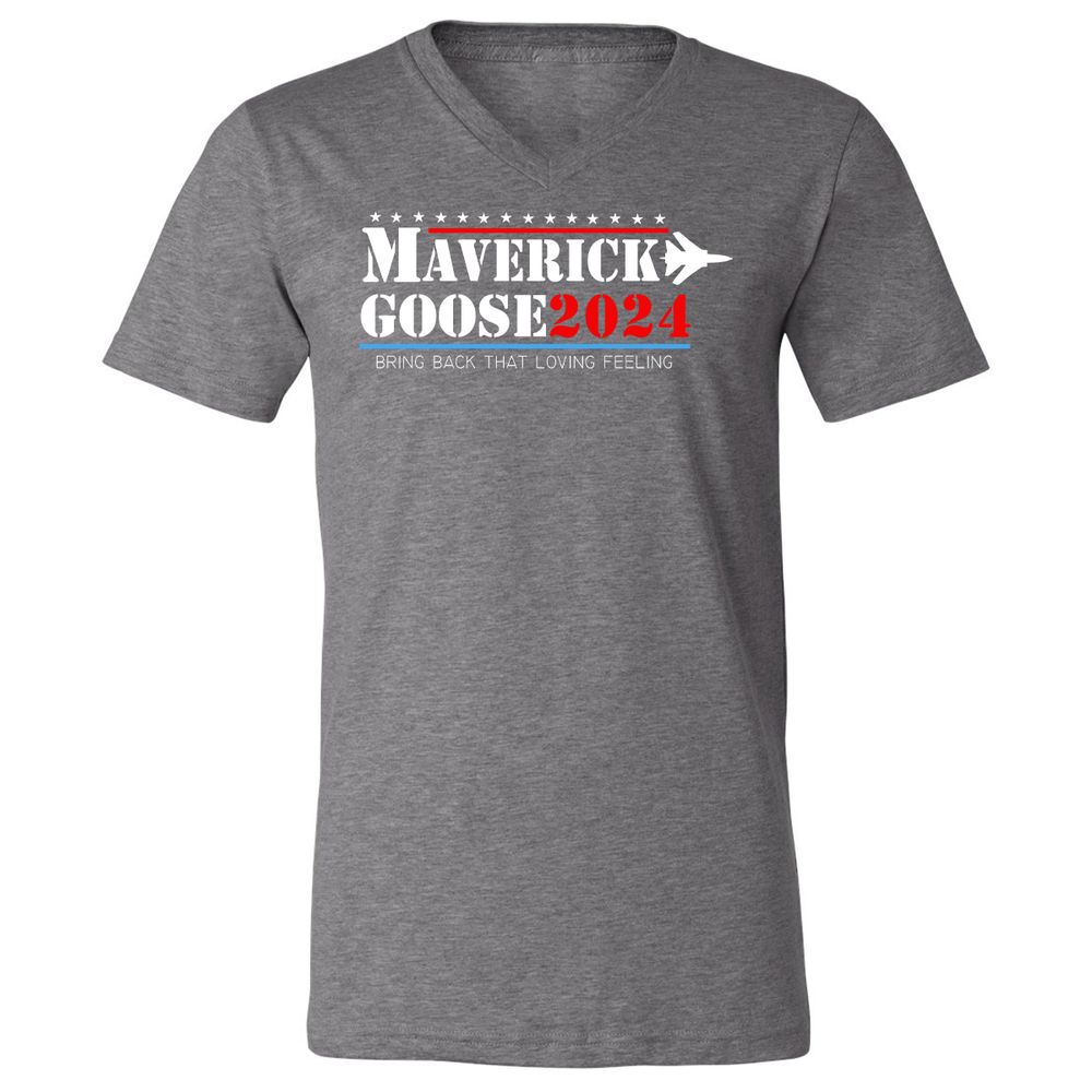 Unisex V-Neck T-Shirt - 48KBFBVS - Deep Heather - 13