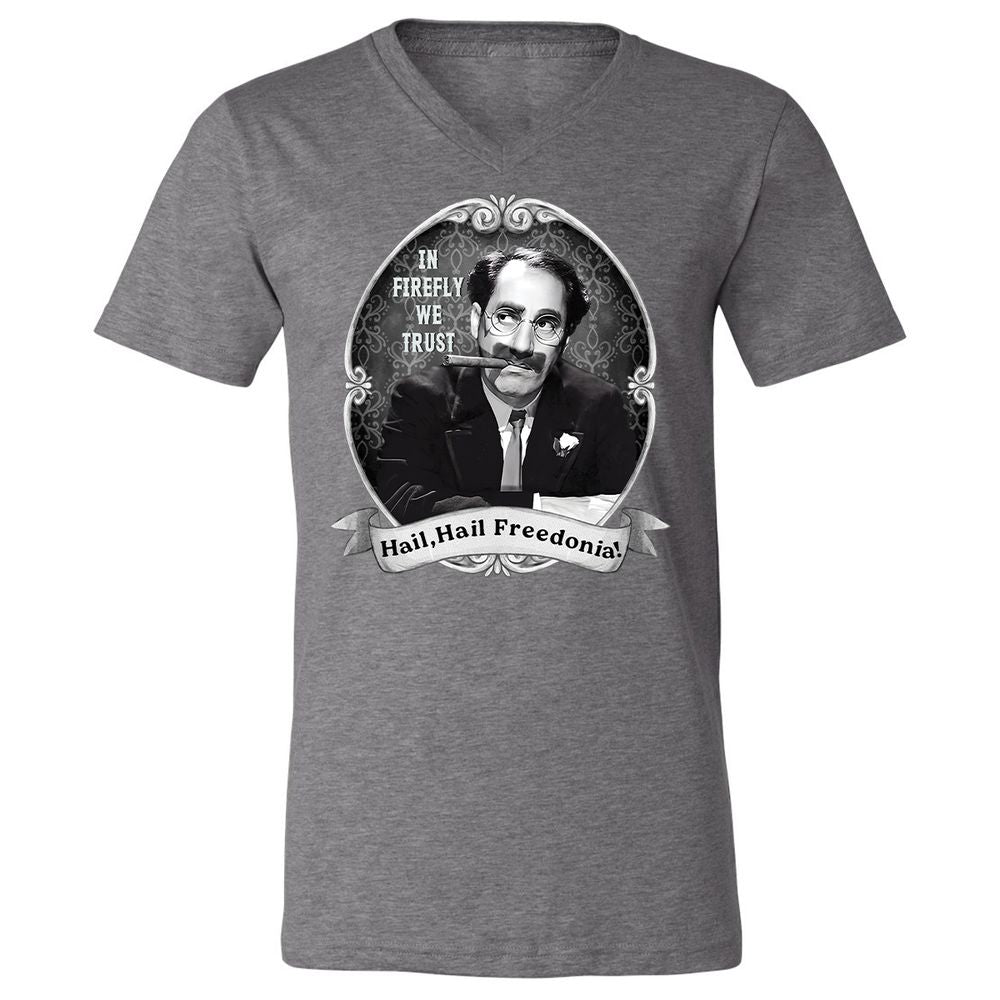 Unisex V-Neck T-Shirt - GYHSVRNG - Deep Heather - 13