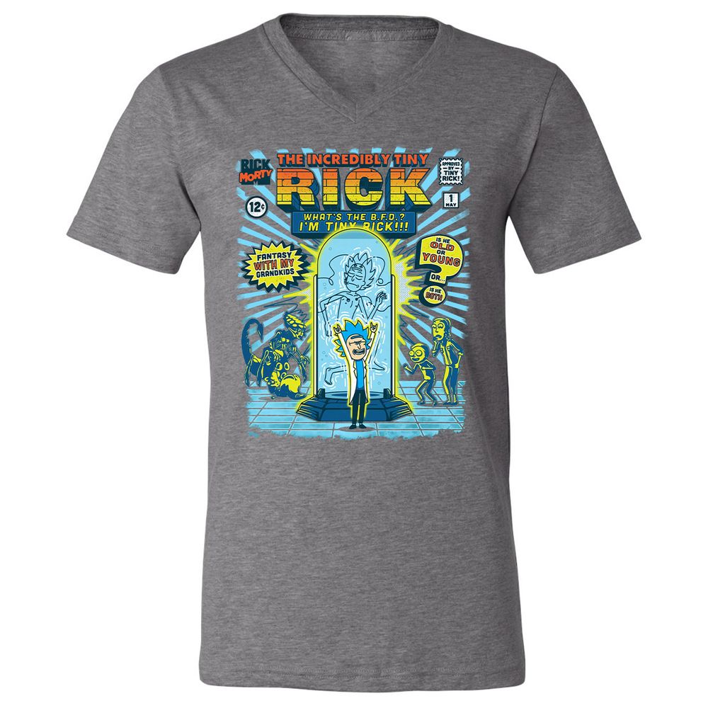 Unisex V-Neck T-Shirt - 9L8N3ESZ - Deep Heather - 13