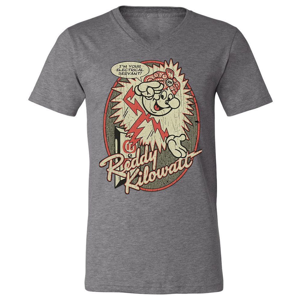 Unisex V-Neck T-Shirt - 8T6FPWTG - Deep Heather - 13