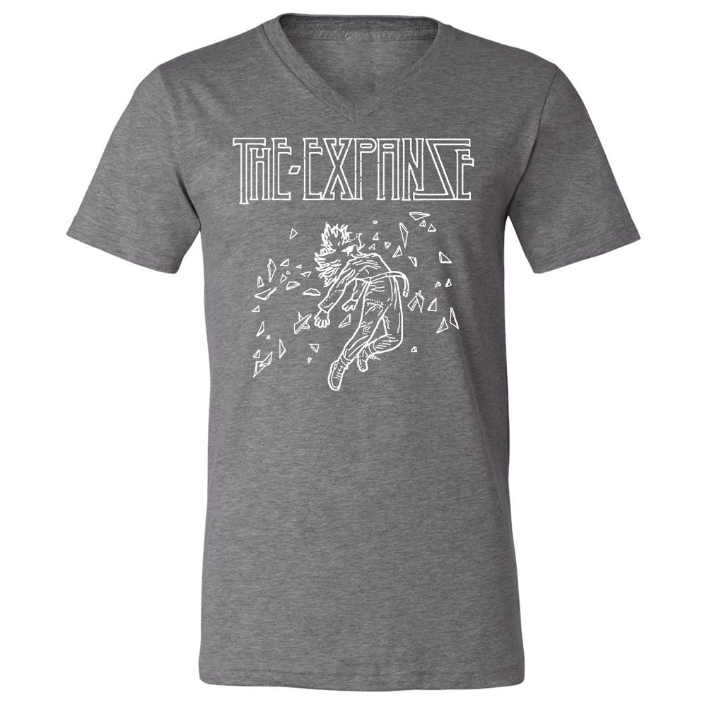 Unisex V-Neck T-Shirt - A3JCYVTW - Deep Heather - 13