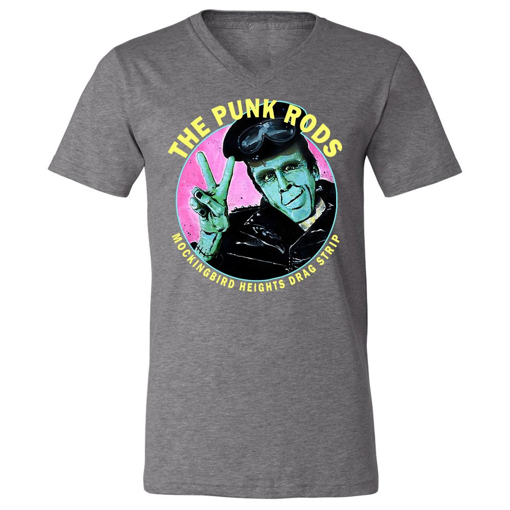 Unisex V-Neck T-Shirt - Y84JA9WL - Deep Heather - 13