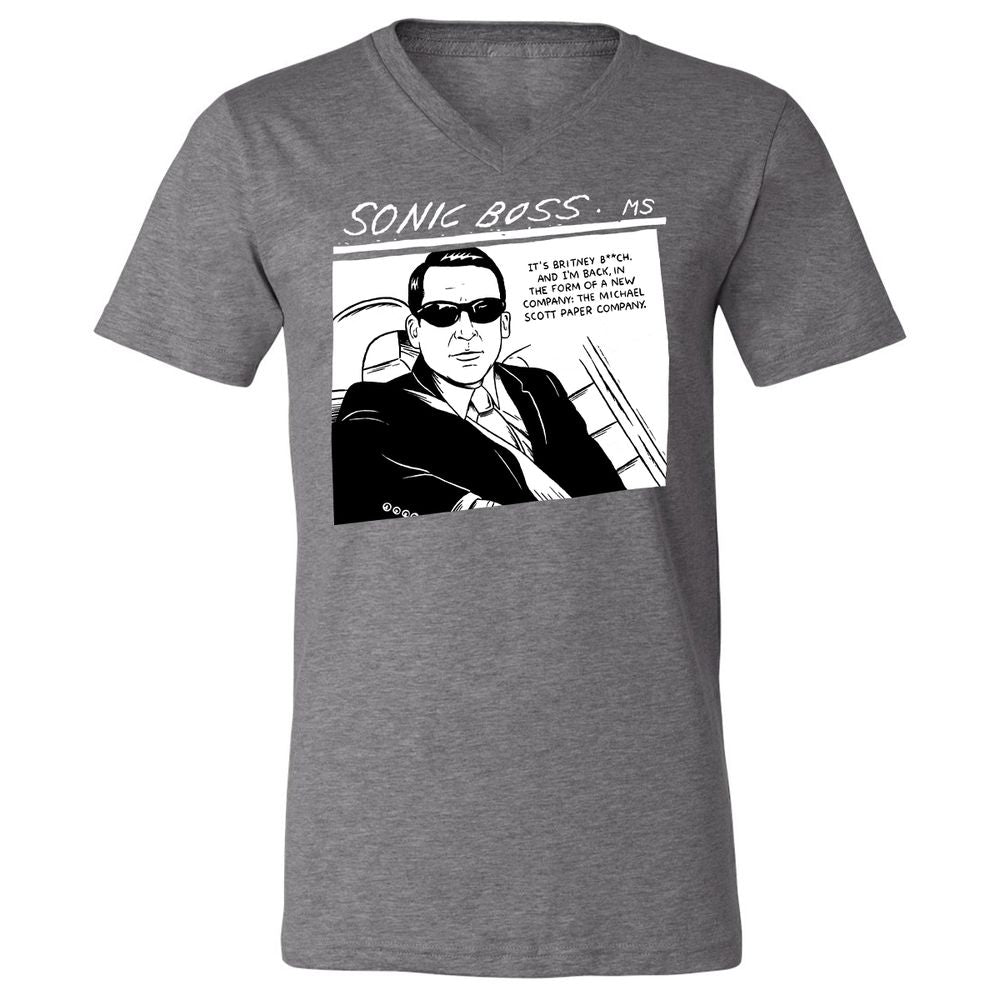 Unisex V-Neck T-Shirt - 864GA42W - Deep Heather - 13