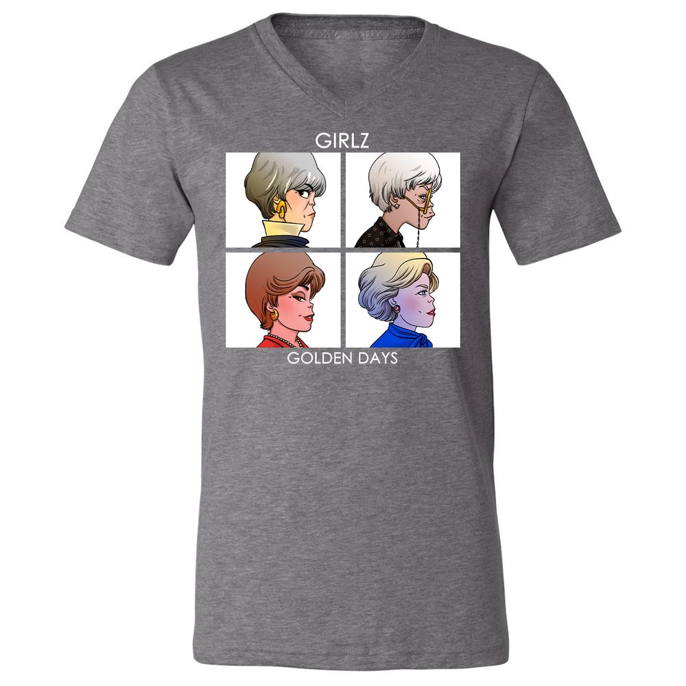 Unisex V-Neck T-Shirt - EMEHLG3C - Deep Heather - 13