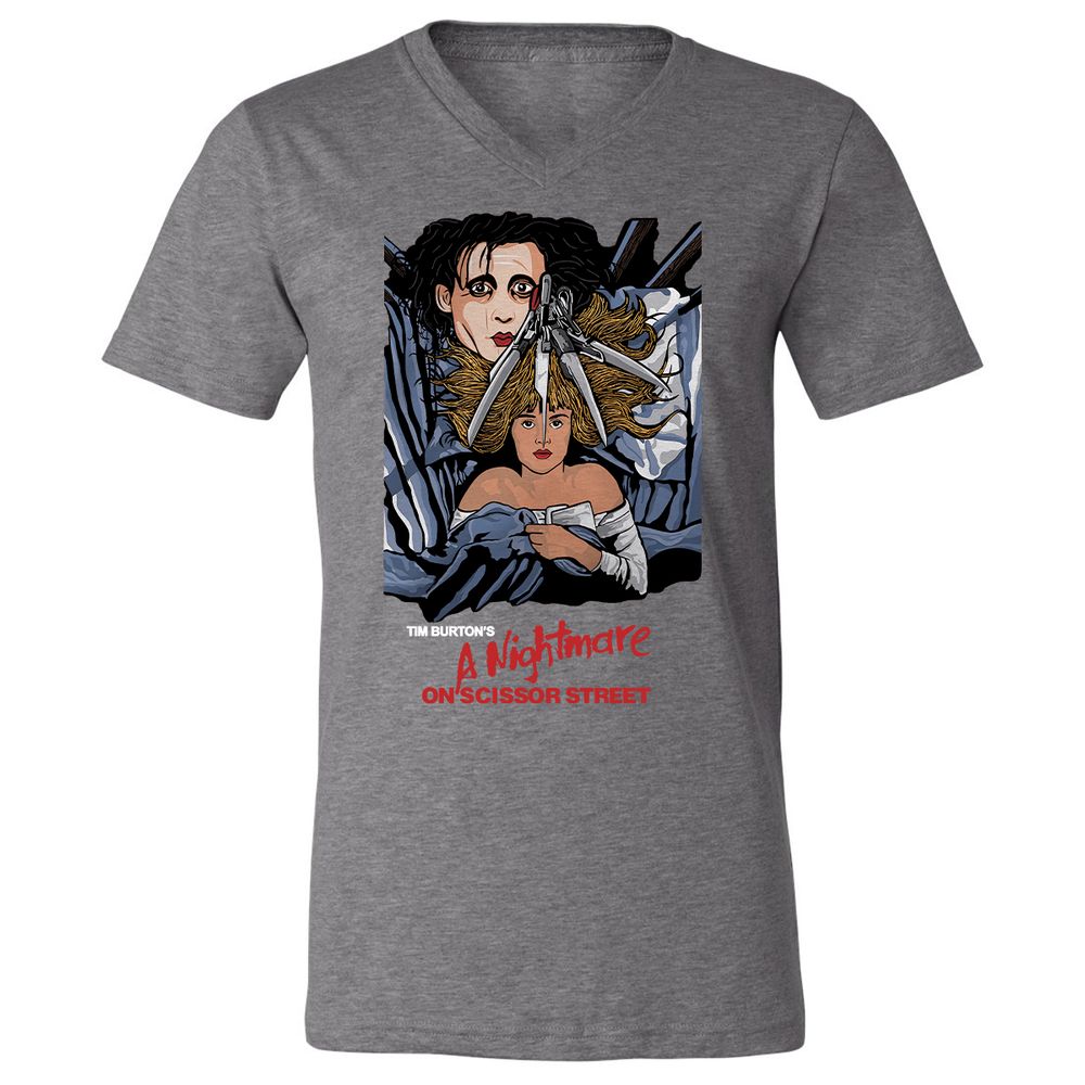 Unisex V-Neck T-Shirt - 28UUK48K - Deep Heather - 13