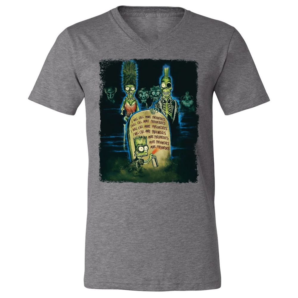 Unisex V-Neck T-Shirt - MHVZ2E15 - Deep Heather - 13