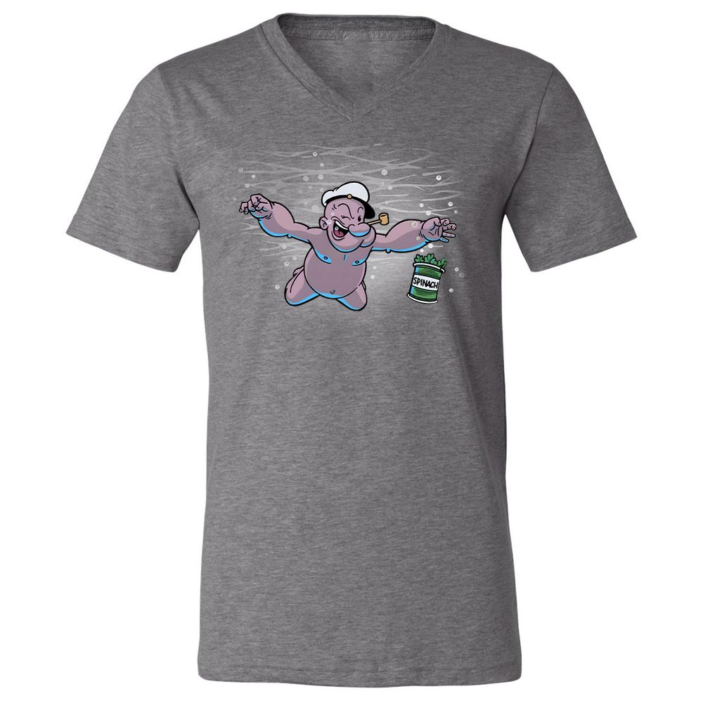 Unisex V-Neck T-Shirt - 6UETT1ZD - Deep Heather - 13