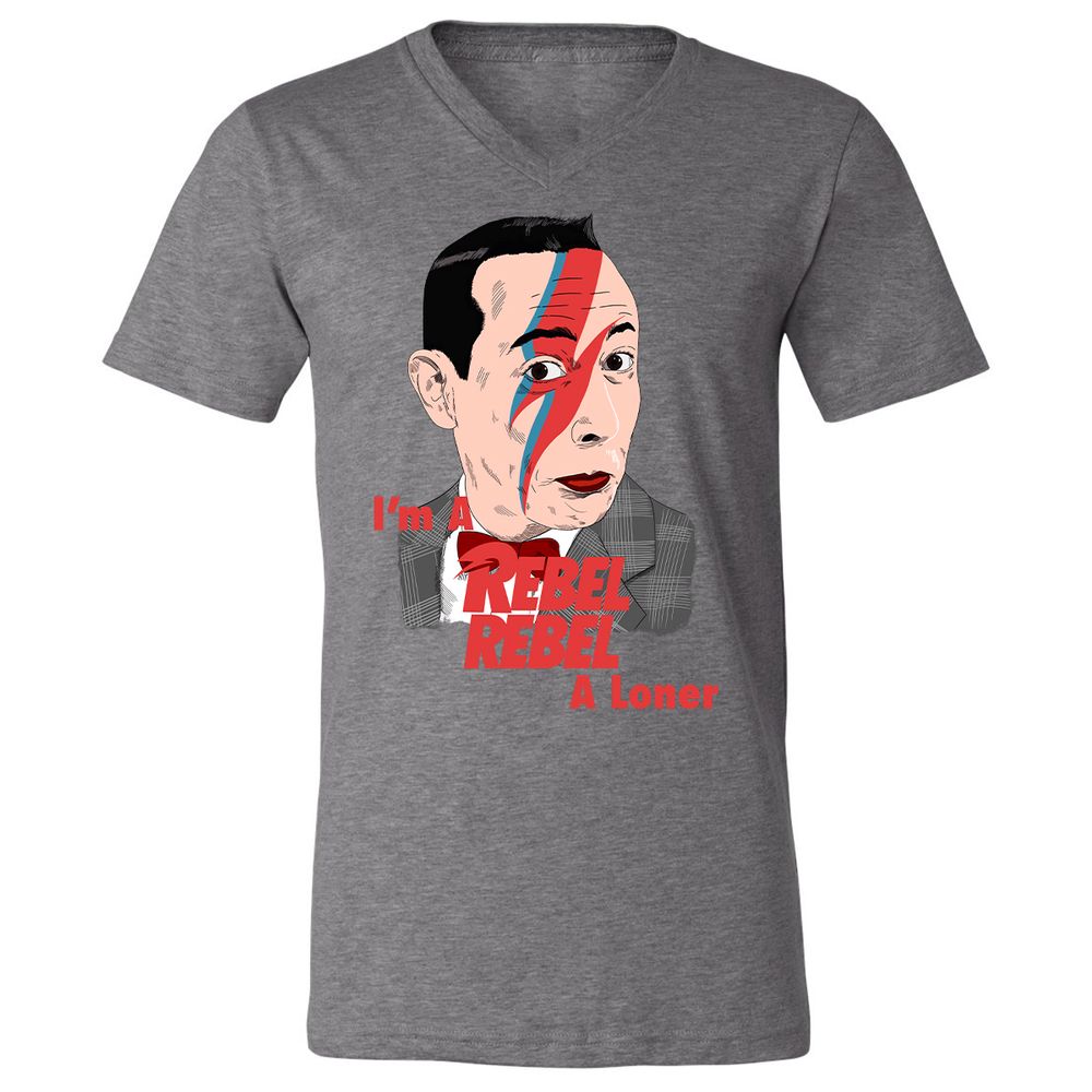 Unisex V-Neck T-Shirt - SQWXAFXG - Deep Heather - 13
