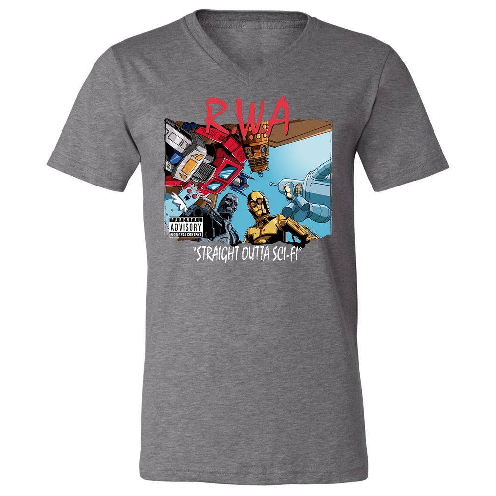 Unisex V-Neck T-Shirt - KCGGVCUV - Deep Heather - 13