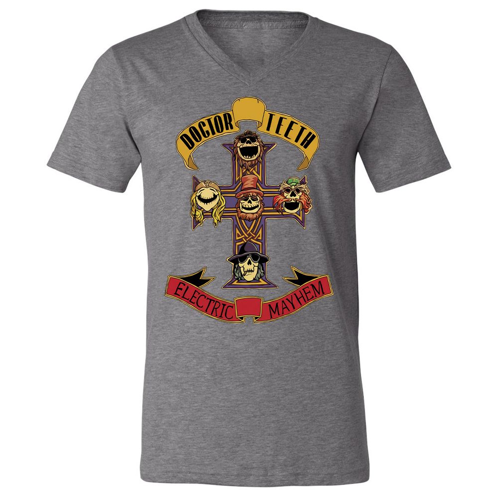Unisex V-Neck T-Shirt - FYJ7Z9G5 - Deep Heather - 13